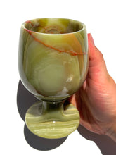 Load image into Gallery viewer, Green Onyx Wine Glass NEW!
