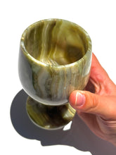 Load image into Gallery viewer, Green Onyx Wine Glass NEW!
