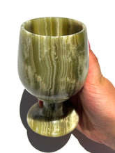 Load image into Gallery viewer, Green Onyx Wine Glass NEW!
