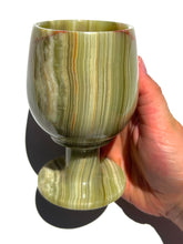 Load image into Gallery viewer, Green Onyx Wine Glass NEW!
