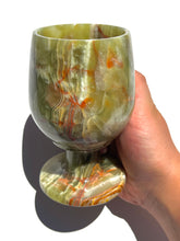 Load image into Gallery viewer, Green Onyx Wine Glass NEW!
