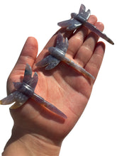 Load image into Gallery viewer, Black Flower Agate Dragonflies NEW!
