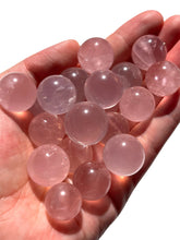 Load image into Gallery viewer, Mini Star Rose Quartz Spheres NEW!
