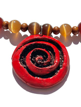 Load image into Gallery viewer, Whimsical Catseye Spiral Necklace NEW!
