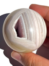 Load image into Gallery viewer, Lilac Druzy Agate Sphere NEW!
