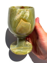 Load image into Gallery viewer, Green Onyx Wine Glass NEW!
