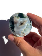 Load image into Gallery viewer, Moss Agate Heart Eyed Jack-O-Lantern  NEW!
