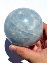 Load image into Gallery viewer, Large Blue Calcite Sphere NEW!
