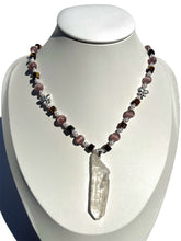 Load image into Gallery viewer, Tigers Eye + Catseye Handmade Necklace

