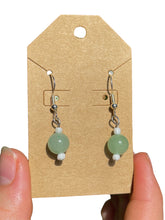 Load image into Gallery viewer, Green Aventurine Earrings
