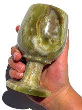 Load image into Gallery viewer, Green Onyx Wine Glass NEW!
