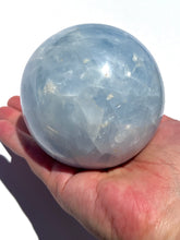 Load image into Gallery viewer, Large Blue Calcite Sphere NEW!
