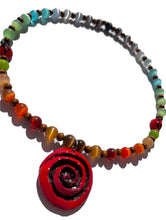 Load image into Gallery viewer, Whimsical Catseye Spiral Necklace NEW!
