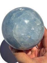 Load image into Gallery viewer, Large Blue Calcite Sphere NEW!
