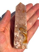 Load image into Gallery viewer, Pink Amethyst + Flower Agate Tower NEW!
