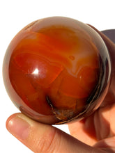 Load image into Gallery viewer, Druzy Carnelian Sphere NEW!

