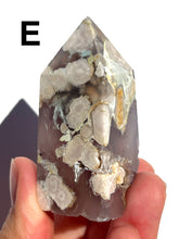 Load image into Gallery viewer, Black or Blue Flower Agate Towers, Choose Your Own NEW!
