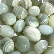 Load image into Gallery viewer, ⊹ Flashy Sage Moonstone Tumbles ⊹ ⊹ NEW!
