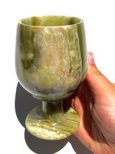 Load image into Gallery viewer, Green Onyx Wine Glass NEW!
