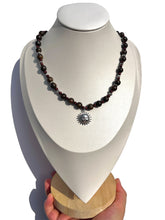 Load image into Gallery viewer, Handmade Bronzite + Sun Necklace NEW!
