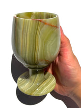 Load image into Gallery viewer, Green Onyx Wine Glass NEW!
