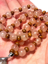 Load image into Gallery viewer, Fire Quartz + Wood Handmade Necklace NEW!
