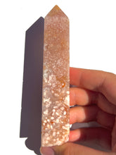 Load image into Gallery viewer, Pink Amethyst + Flower Agate Tower NEW!
