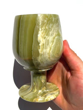 Load image into Gallery viewer, Green Onyx Wine Glass NEW!
