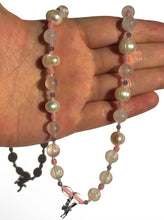 Load image into Gallery viewer, Fresh Water Pearl + Rose Quartz+ Pegasus Handmade Necklace NEW!
