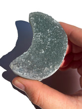 Load image into Gallery viewer, Druzy Rainbow Amethyst Moon NEW!

