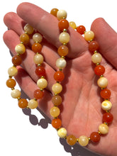 Load image into Gallery viewer, Orange Calcite + Orange Aventurine Handmade Necklace NEW!
