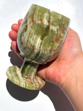 Load image into Gallery viewer, Green Onyx Wine Glass NEW!
