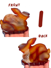 Load image into Gallery viewer, Large Carnelian Druzy Bunnies, Choose Your Own NEW!
