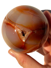 Load image into Gallery viewer, Druzy Carnelian Sphere NEW!
