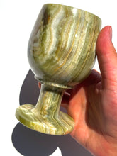 Load image into Gallery viewer, Green Onyx Wine Glass NEW!
