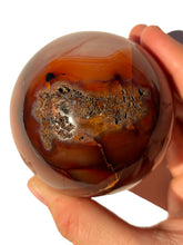 Load image into Gallery viewer, Druzy Carnelian Sphere NEW!
