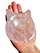 Load image into Gallery viewer, Imperfect Cat Rose Quartz Bowl NEW!
