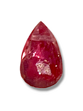 Load image into Gallery viewer, HQ Micro Faceted Pink Sapphire Teardrop Bead NEW!
