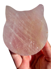 Load image into Gallery viewer, Imperfect Cat Rose Quartz Bowl NEW!
