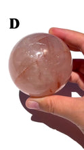 Load and play video in Gallery viewer, Large Rainbowy Fire Quartz Spheres, Choose Your Own NEW!
