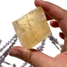 Load and play video in Gallery viewer, ⊹ Optical Honey Calcite, Rough ⊹

