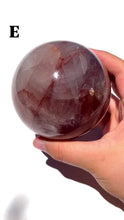 Load and play video in Gallery viewer, Large Rainbowy Fire Quartz Spheres, Choose Your Own NEW!
