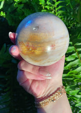 Load and play video in Gallery viewer, XXL Pastel Ocean Jasper Sphere
