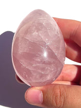 Load and play video in Gallery viewer, Star Rose Quartz Egg NEW!
