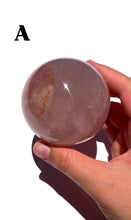 Load and play video in Gallery viewer, Large Rainbowy Fire Quartz Spheres, Choose Your Own NEW!
