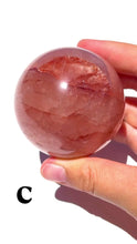 Load and play video in Gallery viewer, Large Rainbowy Fire Quartz Spheres, Choose Your Own NEW!
