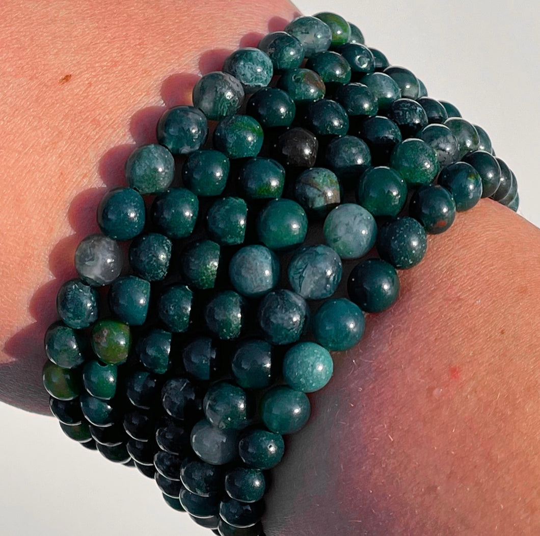 ⊹ Moss Agate, Bracelets ⊹